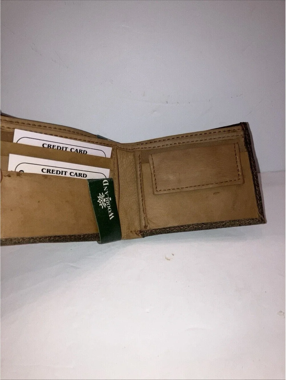 Custom WHITE ZOMBIE Leather Bi Fold Woodland Brown Wallet NEW